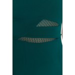 Zümrüt Yeşili Yaka Detaylı Abiye & Mezuniyet Elbisesi TPRSS21AE0066