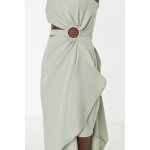 Mint Bel Detaylı Abiye & Mezuniyet Elbisesi TPRSS21AE0134