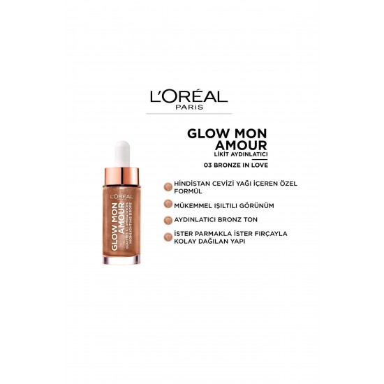 Likit Aydınlatıcı - Glow Mon Amour Droplet Highlight 03 Bronze In Love 3600523706747