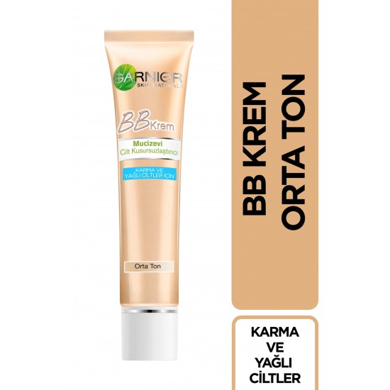 Karma Yağlı Ciltler Için Bb Krem Orta Ton 40 Ml