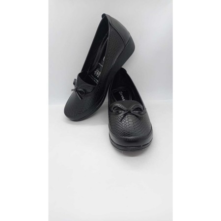 Kadın Siyah Ortapedik Taban Anne Ayakkabısı