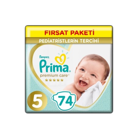 Bebek Bezi Premium Care 5 Beden 74 Adet Junior Fırsat Paketi