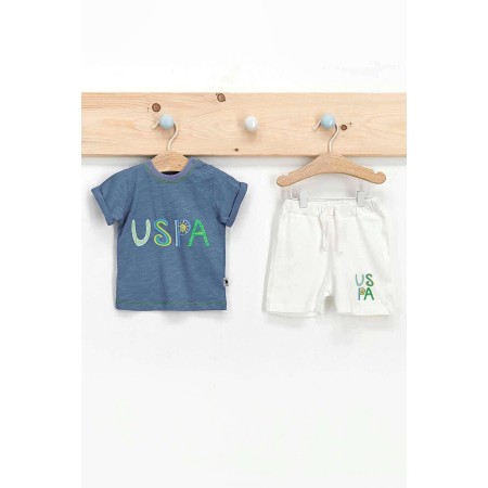 U.s. Polo Assn 2 Li Şortlu Takım Erkek Bebek Mavi