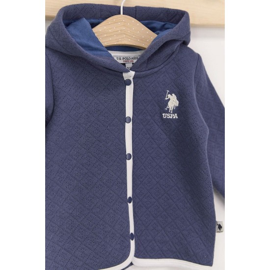 U.s. Polo Assn Koyu Indigo Erkek Bebek Hırka