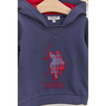 U.s. Polo Assn Koyu Indigo Kız Bebek Eşofman Takımı