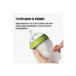 Silikon Biberon 150ml Yeşil - Yavaş Akışlı (0-3 AY) Yenidoğan