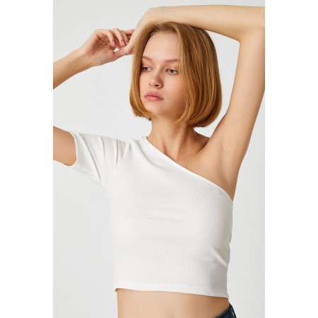 Kadın Kırık Beyaz T-Shirt 2YAK18234PK