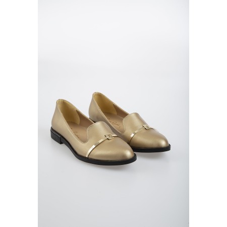 Pc-50599 Altın Kadın Ayakkabı