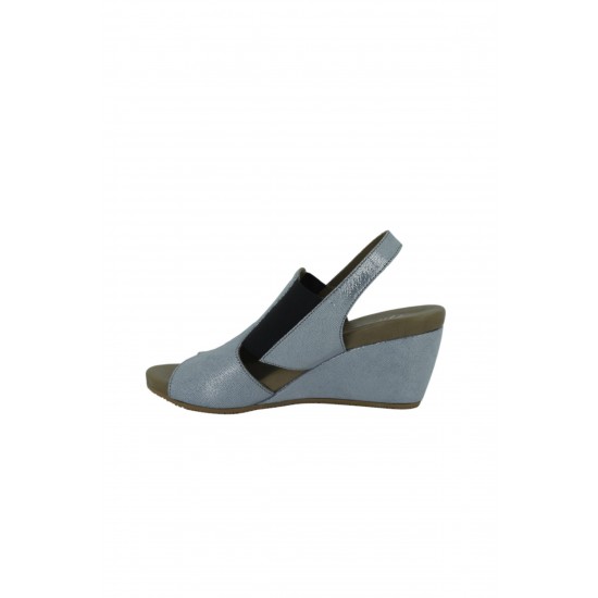 Mavi Deri Yazlık Kadın Ayakkabı Ss301