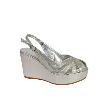 Kadın Gümüş Dolgu Gümüş Sıvama Topuklu Ayakkabı Ozd-0123
