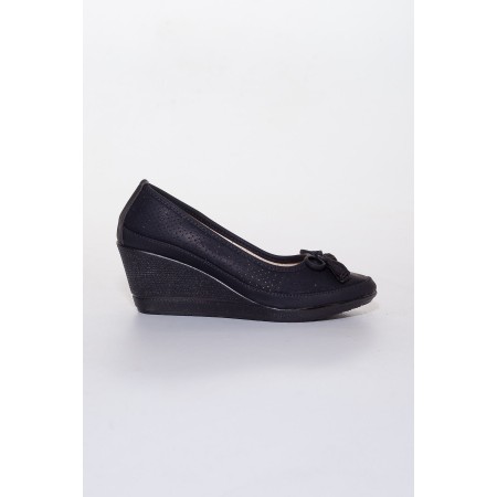Kadın Siyah Dolgu Topuk Ayakkabı