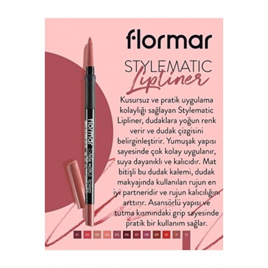 Dudak Kalemi - Stylematic Lipliner SL12 Nude 8690604497089