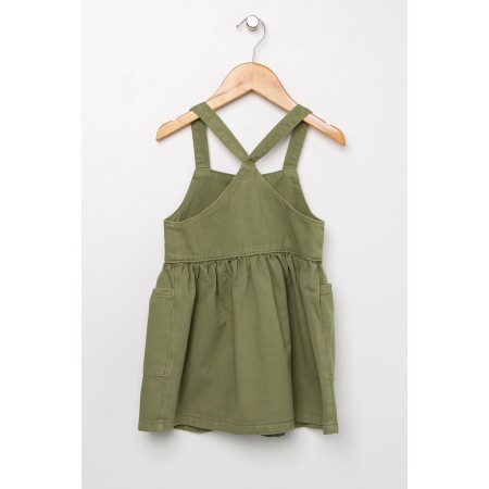 Yeşil Kız Çocuk Elbise