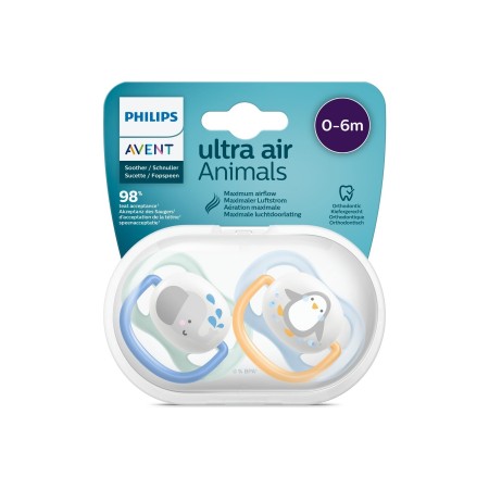 Philips Ultra Air Animals 2li Emzik 0-6 Ay - Erkek