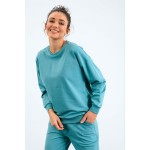 Kadın Casual O Yaka Oversize Lastik Paça Eşofman Takımı