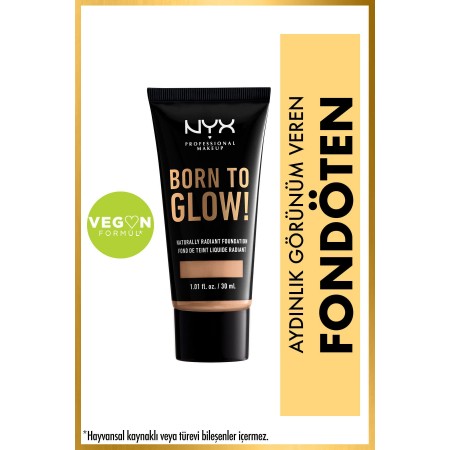 Fondöten - Born To Glow! Naturally Radiant Foundation 7 Natural 800897190378