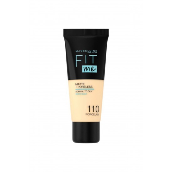 Fit Me Matte+poreless Fondöten - 110 Porcelain