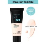 Fit Me Matte+poreless Fondöten - 97 Natural Porcelain