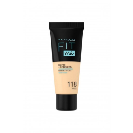 Fit Me Matte+poreless Fondöten - 118 Nude