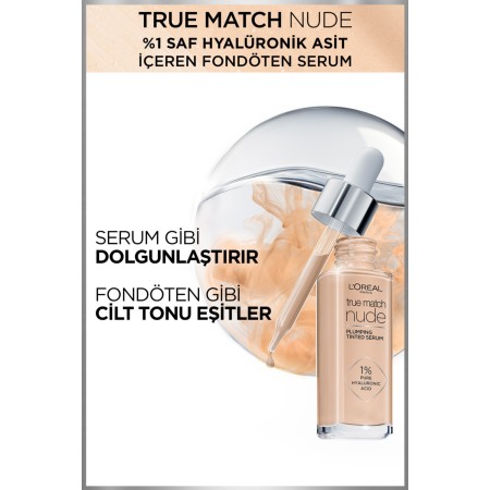 L'oréal Paris True Match Nude Fondöten Serum 0.5-2 Very Light