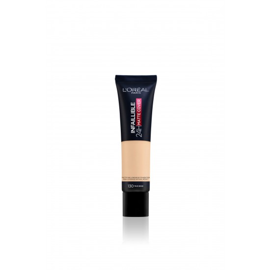 Infaillible 24H Matte Cover Yüksek Kapatıcı Fondöten 130 True Beige 3600523783731