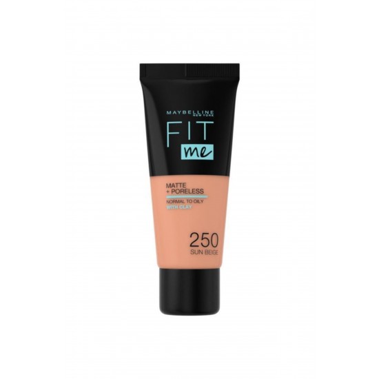 Fit Me Matte+poreless Fondöten - 250 Sun Beige