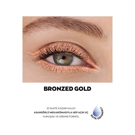 Glimmerstick Asansörlü Göz Kalemi - Bronzed Gold