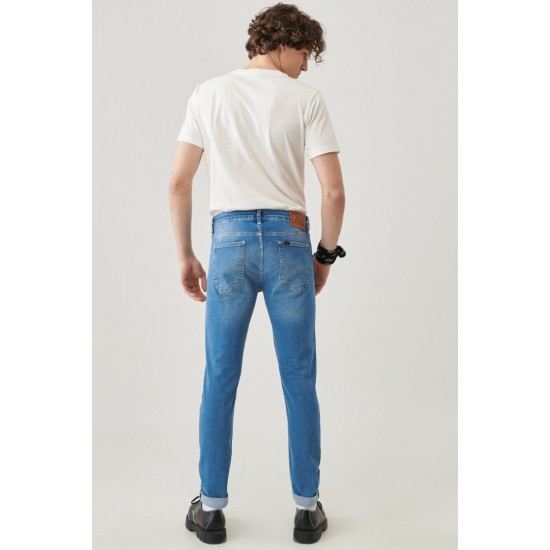 Malone Skinny Fit Normal Bel Denim Esnek Jean Kot Pantolon