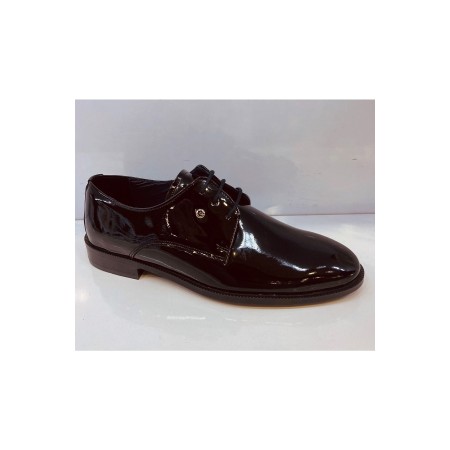 7039 Rugan Siyah Erkek Klasik Ayakkabı