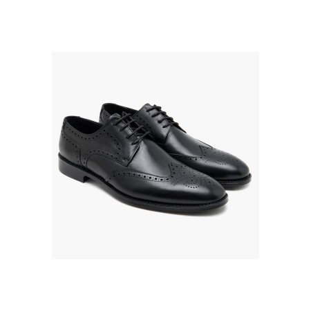Pangborn Siyah Erkek Deri Klasik Ayakkabı