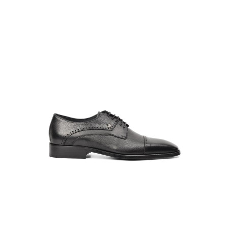 1162601 Siyah Deri Erkek Klasik Ayakkabı