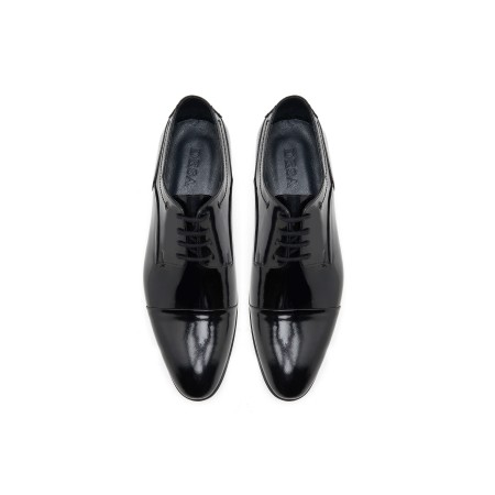Danio Siyah Erkek Rugan Deri Klasik Ayakkabı