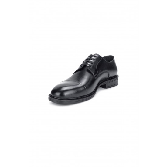 1162601 Siyah Deri Erkek Klasik Ayakkabı