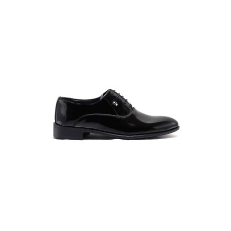 7017 Klasik Siyah Rugan Ayakkabı
