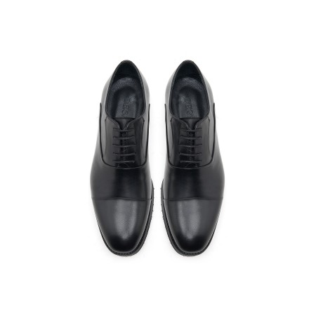 Morton Siyah Erkek Deri Klasik Ayakkabı