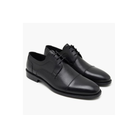 Pickford Siyah Erkek Deri Klasik Ayakkabı