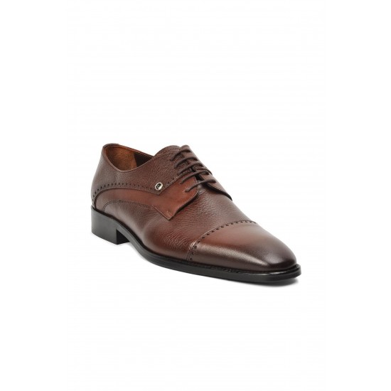 1162601 Kahverengi Hakiki Deri Erkek Klasik Ayakkabı