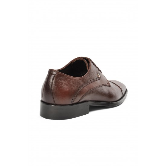 1162601 Kahverengi Hakiki Deri Erkek Klasik Ayakkabı