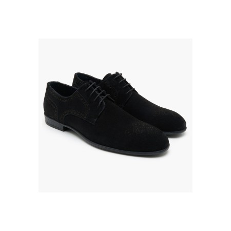 Pryor Siyah Erkek Süet Deri Klasik Ayakkabı