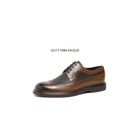 Kauçuk Taban Derby Style Brogue/wingtip Model Klasik Ayakkabı