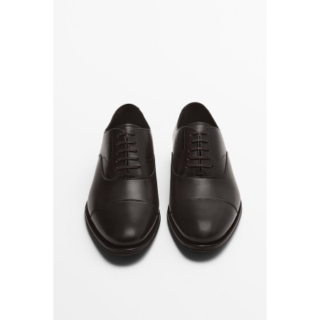Kahverengi Deri Oxford Ayakkabı