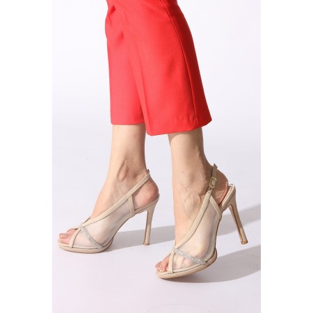 Bej Kadın Klasik Topuklu Ayakkabı 0389918-01