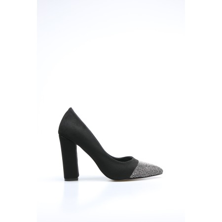 Siyah Kadın Klasik Topuklu Ayakkabı 1013111-01