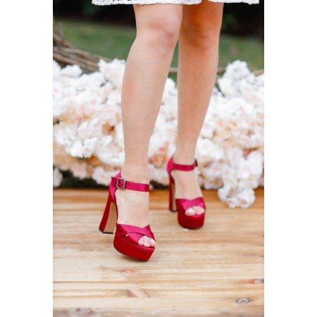 Kadın Bilekten Taşlı Topuklu Ayakkabı