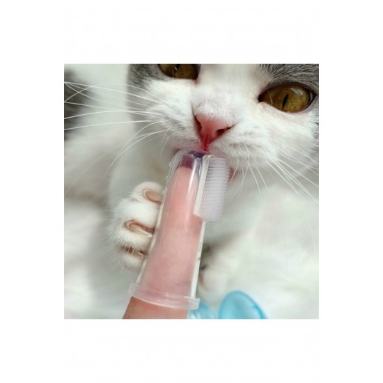 Kedi Ve Köpek Için Parmak Diş Fırçası 1 Adet