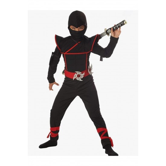 Çocuk Siyah Ninja Kostümü