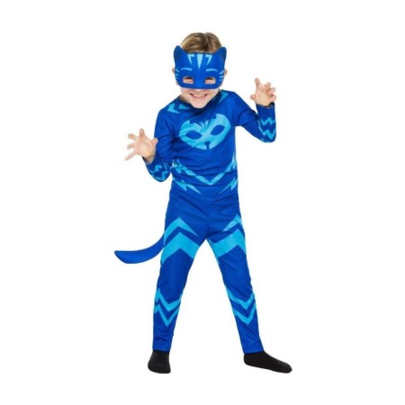 Pjmask Pijamaskeliler Kedi Çocuk Kostüm Mavi