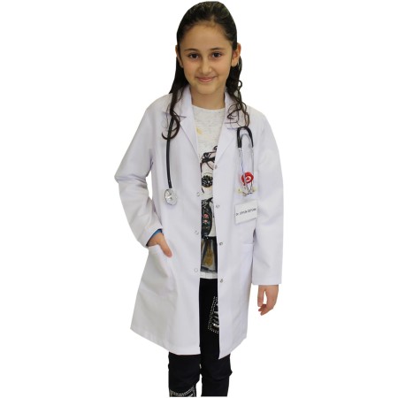 Kız Çocuk Doktor Önlüğü  2 -14 Yaş Aralığı Bedenler