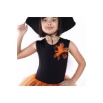 Siyah Şapkalı Süpürgeli Cadı Kostümü - Halloween Bayramı - Cadılar Bayramı Kostümü