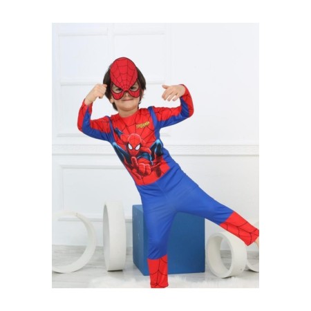 Erkek Çocuk Süper Kahraman Örümcek Adam Maskeli Kostüm Spiderman